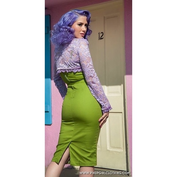 Jayne Dress - Olive - Picture 2 of 8